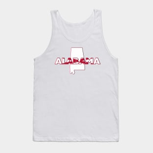 Alabama Colored State Letters Tank Top